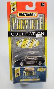 1997 Matchbox Premiere Exotics Collection Ferrari Testarossa Black Series 10 - Picture 1 of 4