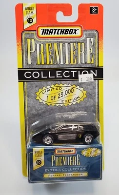 1997 Matchbox Premiere Exotics Collection Ferrari Testarossa Black Series 10 - Image 1 of 4