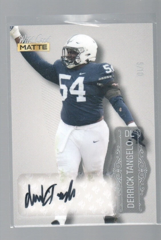 DERRICK TANGELO 2022 WILD CARD MATTE AUTO CARD #MB-A /10 - Image 1 of 1