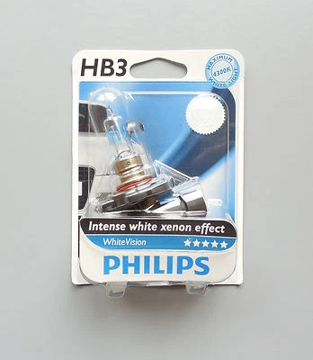 PHILIPS INTENSE WHITE XENON EFFECT 4300K LIGHT BULB 9005WHVB1 HB3 65W - Image 1 of 3