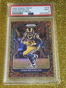 PSA 9 2020 Panini Prizm #276 Josh Reynolds SNAKESKIN PRIZM RARE CASE HIT!