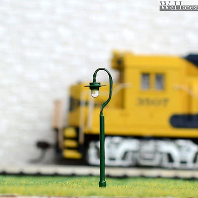 5 x N Scale led street lights Model Railroad Lamp posts Path Lamps #R36N - Image 1 of 2
