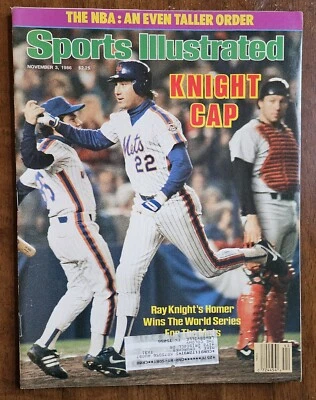November 3 1986 Ray Knight New York Mets Baseball Sports Illustrated Magazine - Image 1 of 2