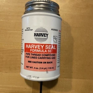 HARVEY SEAL FORMULA 55  4 Fl Oz  Pipe Thread Compound Yellow - Picture 1 of 2