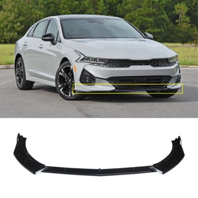 For Kia K5 GT GT-line 2021-25 Gloss Black Performance Style Front Bumper Lip Kit Foto 1 de 4