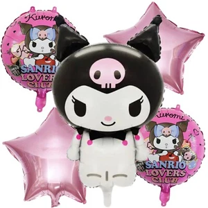 5 pc Kuromi Foil Balloons  Party Theme decoration supplies. - Picture 1 of 4