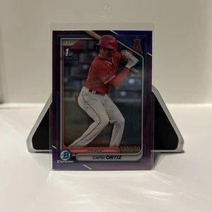 Capri Ortiz 2024 Bowman First Purple /250 Los Angeles Angels - Picture 1 of 2