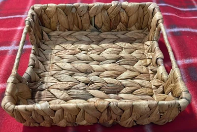 RECTANGULAR WICKER STORAGE BASKET - Image 1 of 3