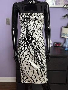 Dolce&Gabbana Black White Bustier Dress IT38 - Picture 1 of 17
