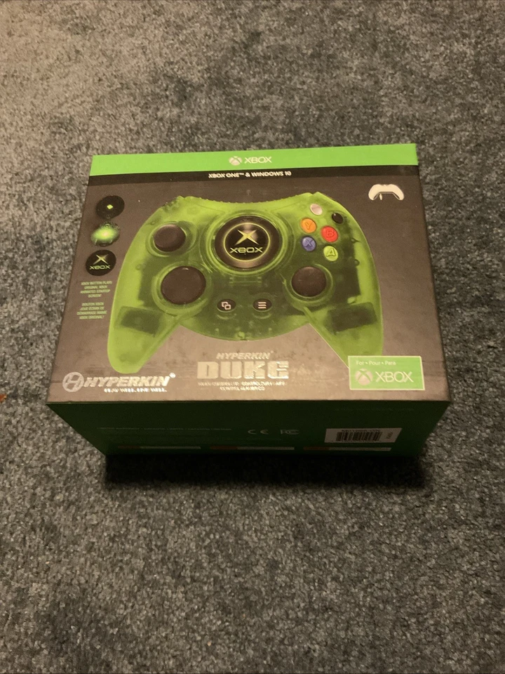 Hyperkin Duke Xbox Controller Transparent Green Edition New In Box - Image 1 of 4