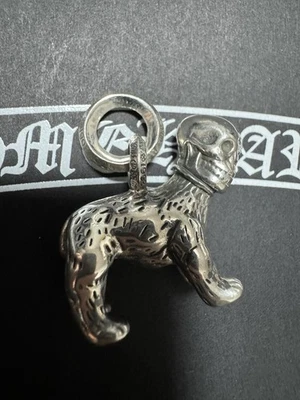 хромированные сердца стиль собаки череп голова подвеска только - Изображение 1 из 3