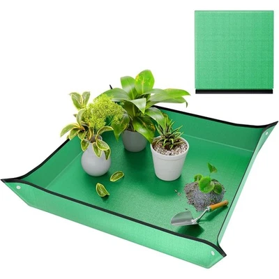 Alfombra de trasplante para trasplante de plantas de interior y control de desorden 26x26 pulgadas Foto 1 de 4