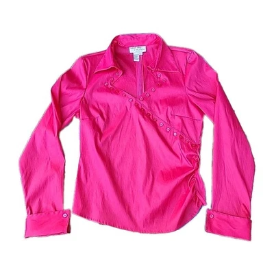 Blusa Top Samuel Dong by Dons Colección Noche Rosa Fucsia Elástica Talla L Foto 1 de 4