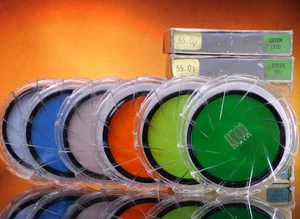 Juego de 6 filtros de lente Hoya para IR/B&W 55mm X0, X1, G, 82A, 81A, 808 - Imagen 1 de 3