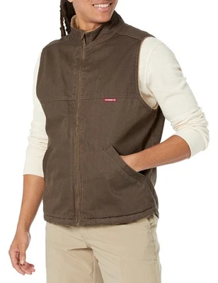 Chaleco forrado Wolverine Upland Sherpa para hombre grande Java Foto 1 de 4