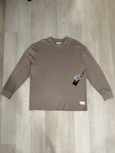 Public Supply NYC Hombres Camiseta Mediana Talla Grande Gris Manga Larga Para Hombre M L XL - Imagen 1 de 4