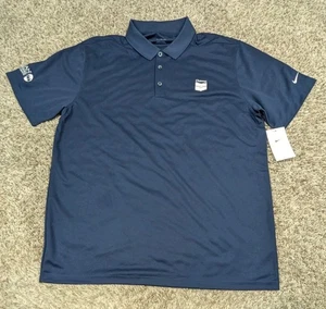 NEU Nike Chevron Tankstelle Poloshirt Heizöl Herren XL blau Uniform Mitarbeiter - Bild 1 von 10