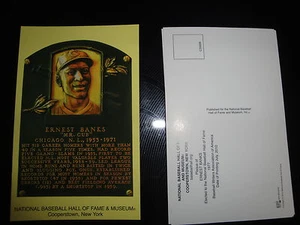 ERNIE BANKS HOF Hall of Fame Postkarte Plakette Mr.Cub - Bild 1 von 1