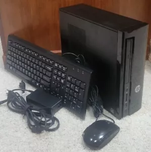 HP Slimline 270-a011 Desktop AMD E2 4GB 1TB HDD Win10 + KB/Mouse – Cleaned! - Afbeelding 1 van 17