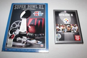 Pittsburgh Steelers Super Bowl XL Official Program Seattle Seahawks & DVD - Picture 1 of 2