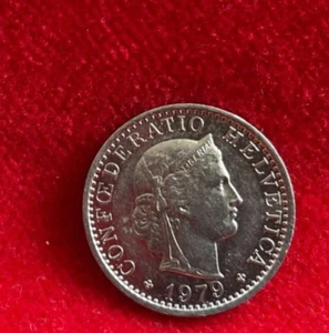 1979 Switzerland 20 Rappen Coin - Picture 1 of 6