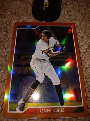 Oneil Cruz Bowman Heritage 2020 Orange REFRACTOR 18/25 #92CP-OC🔥 RARE Rookie RC - Image 1 of 3