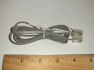 NEW 4ft Telephone Line Cord Cable RJ11 DSL Modem Fax Phone to Wall - Gray USA - Picture 1 of 4
