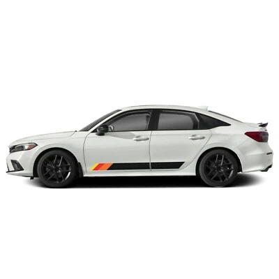 Adesivo listra retrô para Honda Civic decalque LX Sport Touring EX design gráfico - Imagem 1 de 4