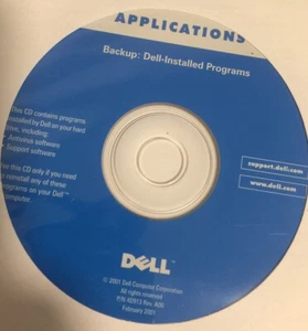 Dell Application Backup: DeLL Installed Programs P/N 40913 Rev A00 February 2001 - Picture 1 of 2