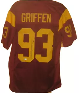 Everson Griffen Signed Autograph Custom Jersey BAS Certified XL USC Trojans Auto - Picture 1 of 5