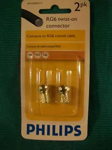 PHILIPS TWIST-ON 2 STÜCK RG6 F STECKER (1 BOX 6 STÜCK) - Bild 1 von 5