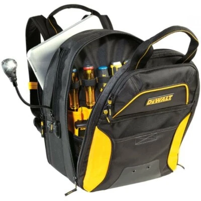 Dewalt 33-Pocket Lighted USB Charging Tool Backpack - Image 1 of 4