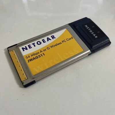 Netgear 54 Mbps A Or G Wireless WiFi PC Card PCMCIA JWAG511 - Image 1 of 4