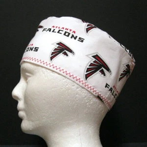 Atlanta Falcons Mens Scrub Cap, Surgical Cap, Skull Cap, Chemo Cap, One Size - Picture 1 of 4