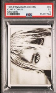 1995 Smash Hits Kurt Cobain Sticker PSA 5 Fresh Grade