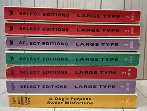 Readers Digest Select Editions Large Type Print Lot 7 Books Nicholas Sparks - Picture 1 of 7