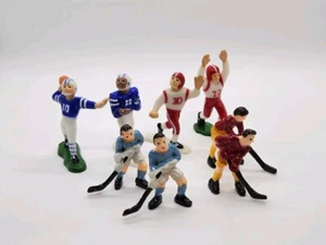 Lote de figuras deportivas vintage Hokey de fútbol panadería adornos para pasteles manualidades 1984 - Imagen 1 de 5