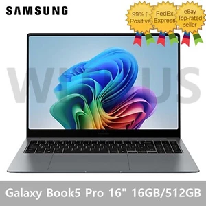 SAMSUNG Galaxy Book 5 Pro 16" (Ultra 7 16GB/512GB) Intel Arc AI NT960XHA-KC71G - Picture 1 of 7