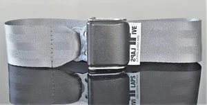 Flugzeuggürtel Flugzeug Gurt FlapsFive Authentic Aviation  gunmetal grey neu ! - Picture 1 of 4