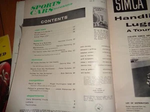 November 1957 Sports Cars Illustrated Magazine - Imagen 1 de 1