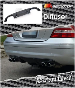 Carbon Fiber Rear Diffuser Quad 4pp fit for Mercedes W203 C-Class C55 C32 AMG - Picture 1 of 3