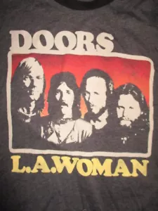 DOORS LA WOMAN (SM) Shirt Jim Morrison Ray Manzarek Robby Krieger John Densmore - Picture 1 of 2