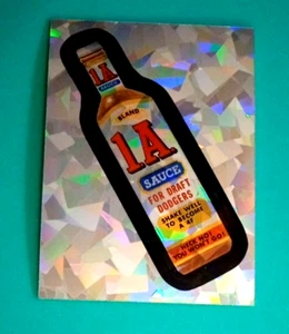 2014 Wacky Packages Chrome Series 1 "1A SAUCE" #104 Atomic Refractor Card - Picture 1 of 1