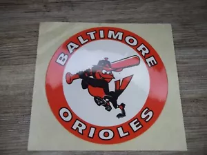vintage 1960's era MLB window sticker Baltimore Orioles never used Z32B - Picture 1 of 2