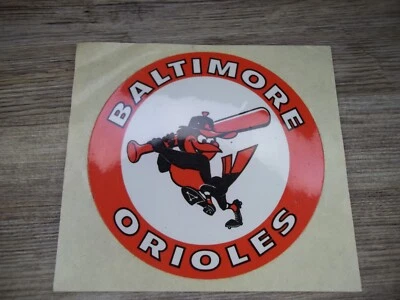 vintage 1960's era MLB window sticker Baltimore Orioles never used         Z32B - Image 1 of 2