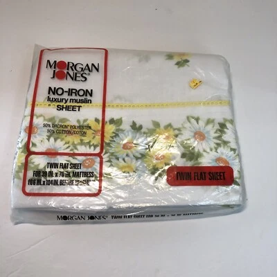 Sábana plana doble Maytime Morgan Jones margaritas polialgodón nueva con etiquetas Foto 1 de 4