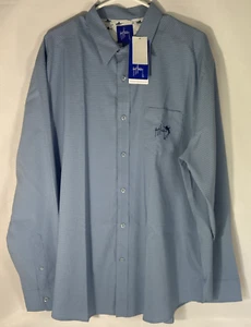 Guy Harvey Blue Plaid Long Sleeve Button-up Shirt Size XL - New - Picture 1 of 7