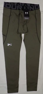 Under Armour Men s Coldgear Infrared Compression DSG CGI Leggings Olive L New - Picture 1 of 9