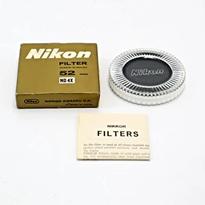 52mm Nikon ND4x Neutral Density filter with box and case Vintage film era - 401 - Picture 1 of 1