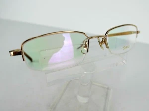 Saki Mod. 806 (GD) Gold / Wood 52 x 19 140 mm Eyeglass Frames - Picture 1 of 4